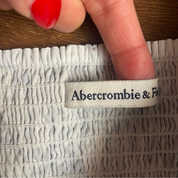 Abercrombie & Fitch Blue and Cream Floral Blouse - Picture 4 of 5